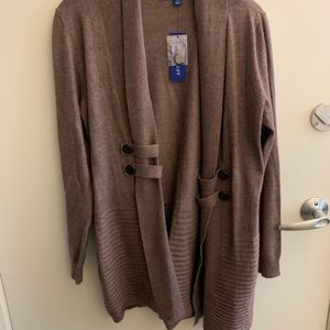 Brown cardigan